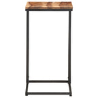 Mesa auxiliar de madera maciza 35x45x65 cm