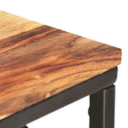 Mesa auxiliar de madera maciza 35x45x65 cm