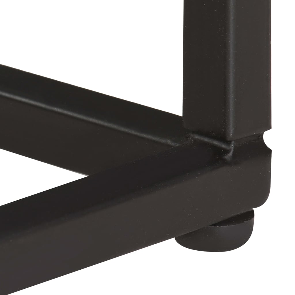 Mesa auxiliar de madera maciza 35x45x65 cm
