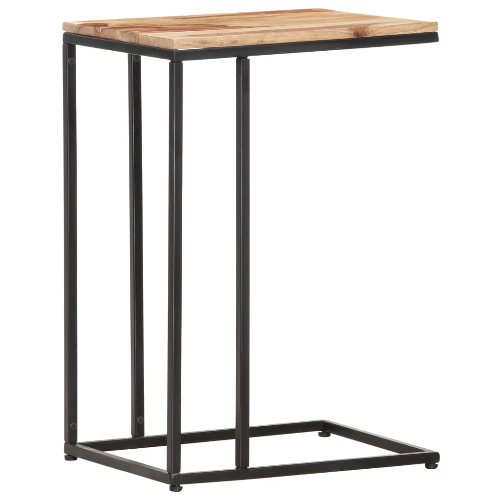 Mesa auxiliar de madera maciza 35x45x65 cm