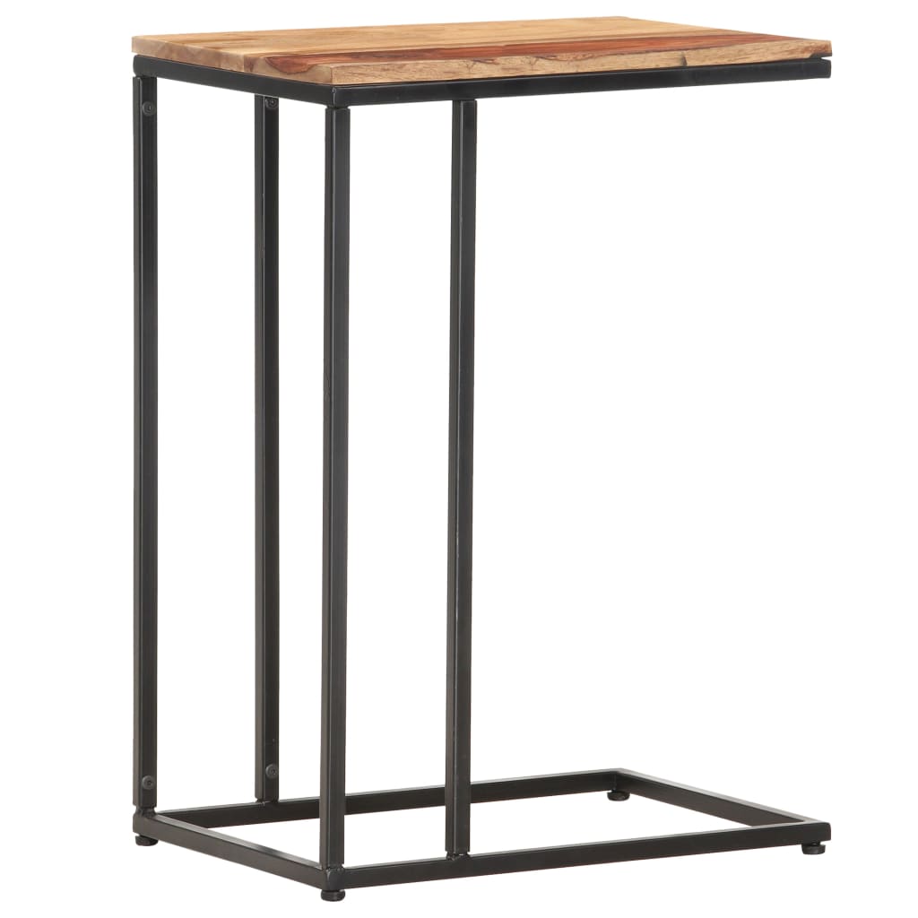 Mesa auxiliar de madera maciza 35x45x65 cm