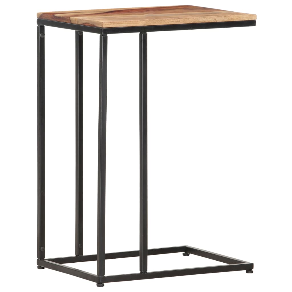 Mesa auxiliar de madera maciza 35x45x65 cm