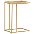 Mesa auxiliar de madera maciza de mango 35x45x65 cm