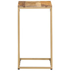 Mesa auxiliar de madera maciza de mango 35x45x65 cm