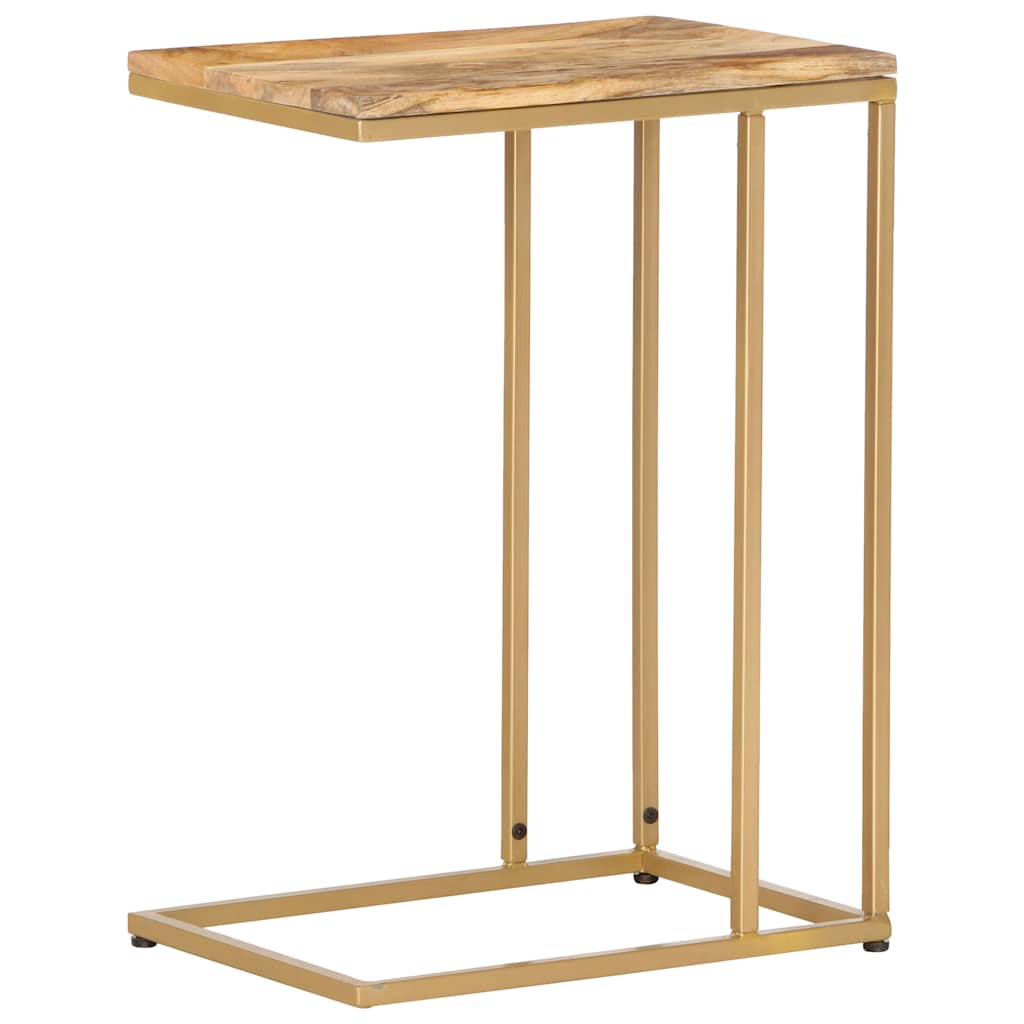 Mesa auxiliar de madera maciza de mango 35x45x65 cm