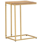 Mesa auxiliar de madera maciza de mango 35x45x65 cm