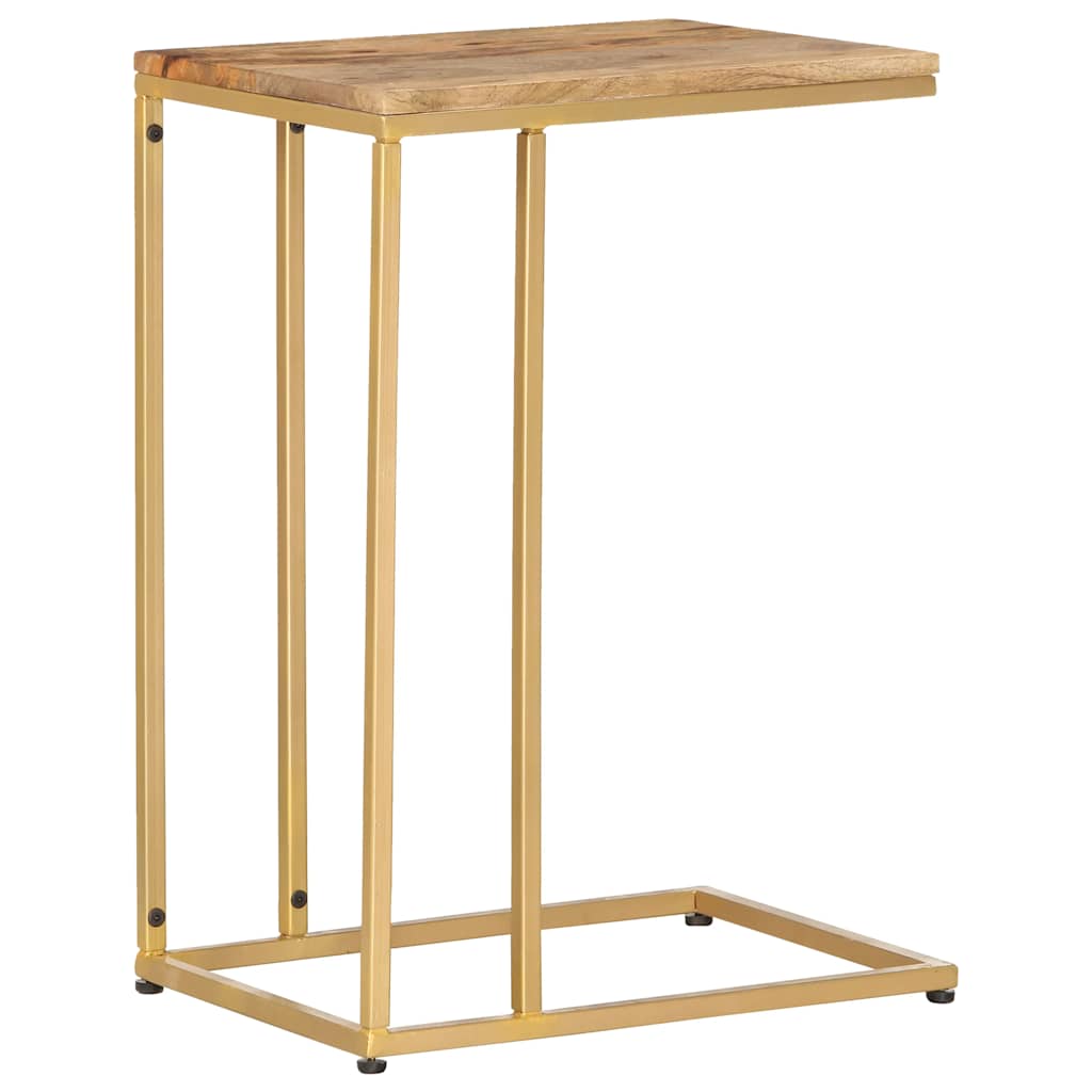 Mesa auxiliar de madera maciza de mango 35x45x65 cm