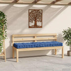 Cojín para palés algodón azul claro 120x40x7 cm