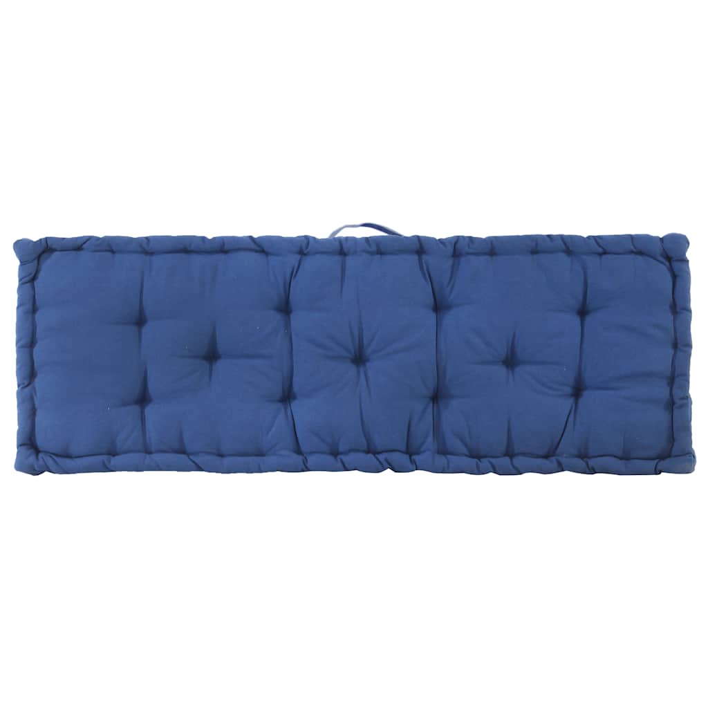 Cojín para palés algodón azul claro 120x40x7 cm