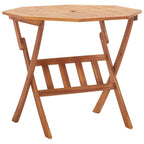 Comedor de jardín plegable 5 piezas de madera maciza de acacia