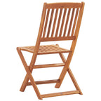 Comedor de jardín plegable 5 piezas de madera maciza de acacia