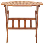 Comedor de jardín plegable 5 piezas de madera maciza de acacia