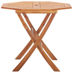 Comedor de jardín plegable 5 piezas de madera maciza de acacia