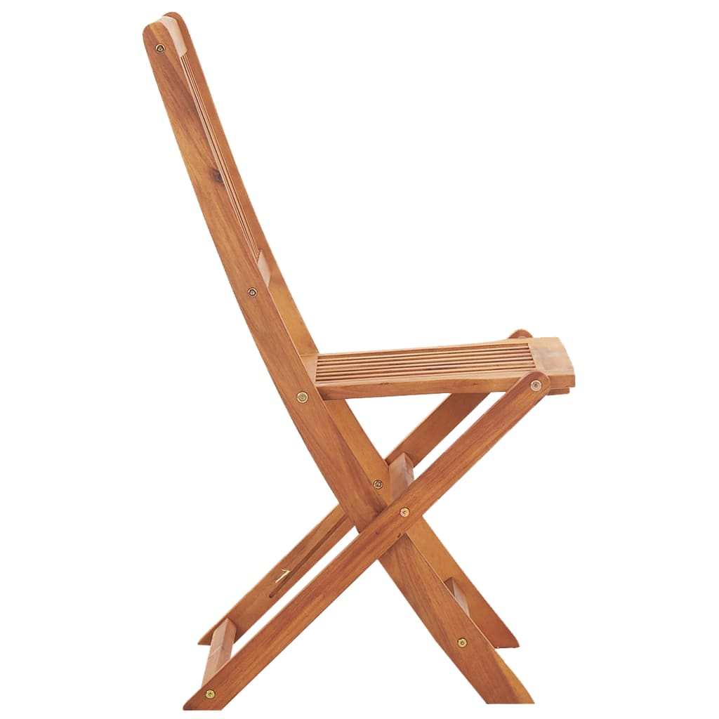 Comedor de jardín plegable 5 piezas de madera maciza de acacia
