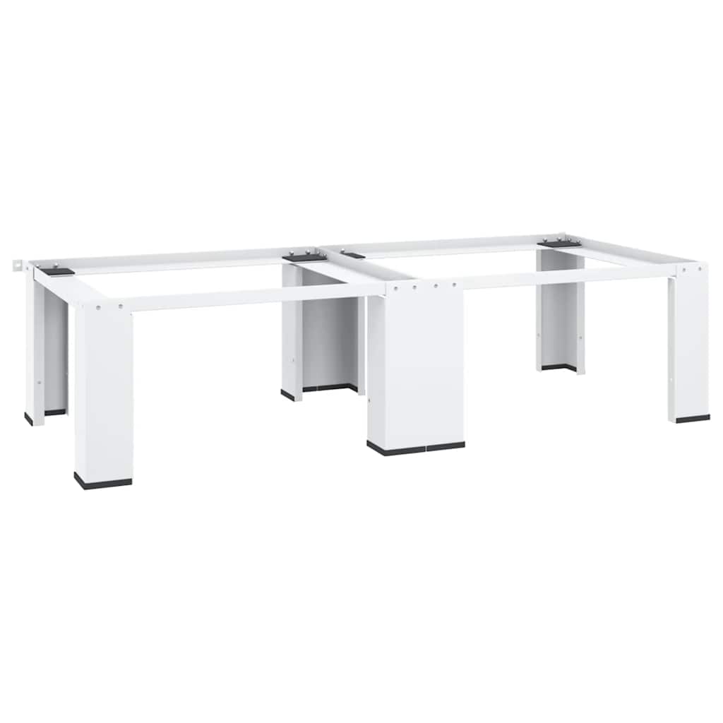 Pedestal doble de la lavadora y la secadora blanco