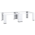 Pedestal doble de la lavadora y la secadora blanco