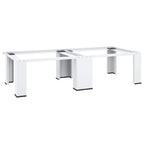 Pedestal doble de la lavadora y la secadora blanco