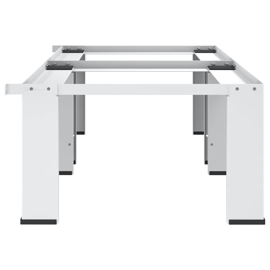 Pedestal doble de la lavadora y la secadora blanco