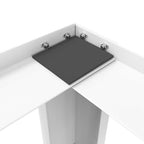 Pedestal doble de la lavadora y la secadora blanco