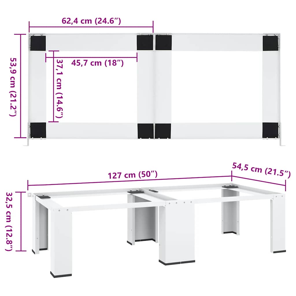 Pedestal doble de la lavadora y la secadora blanco
