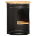 Mesa de centro de madera maciza de mango 43x55 cm