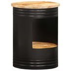 Mesa de centro de madera maciza de mango 43x55 cm