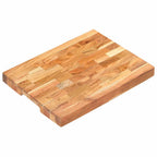 Tabla de cortar de madera maciza de acacia 40x30x4 cm