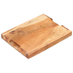 Tabla de cortar de madera maciza de acacia 40x30x4 cm