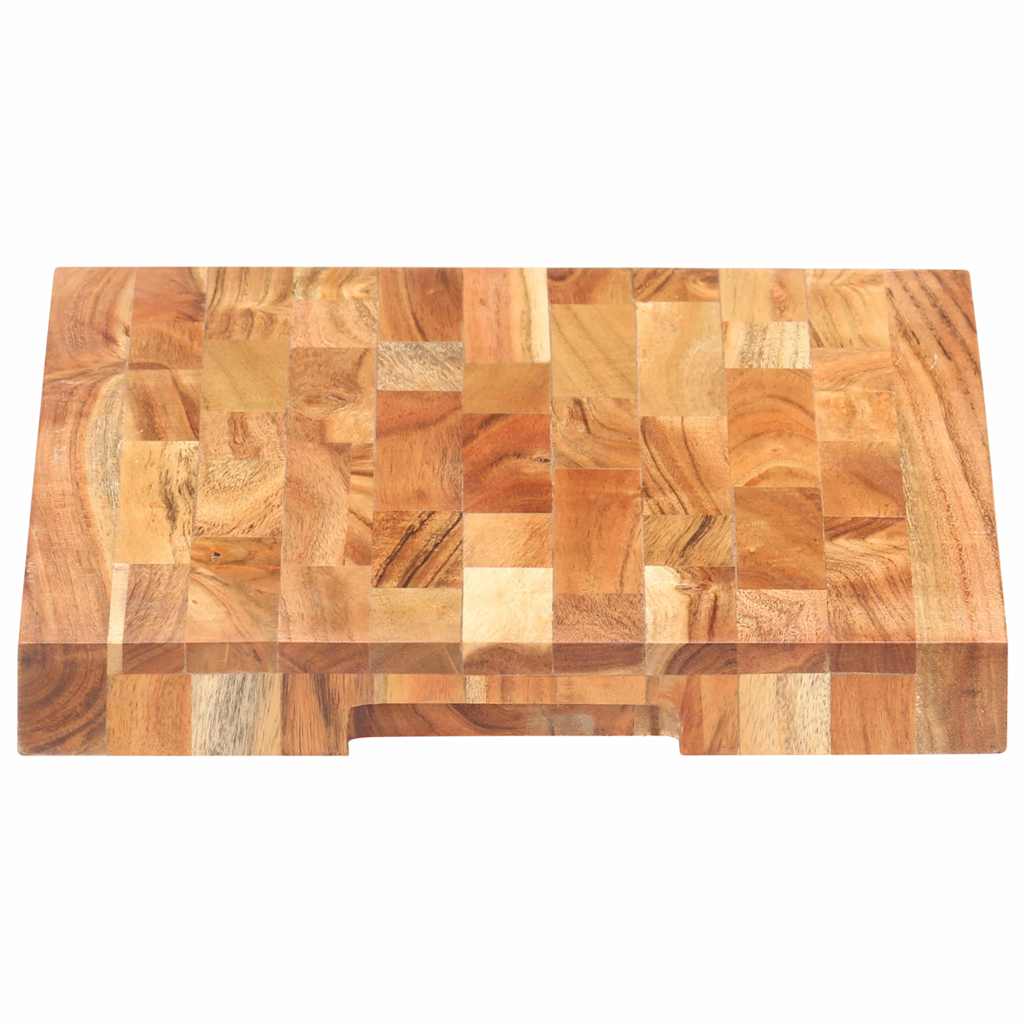 Tabla de cortar de madera maciza de acacia 40x30x4 cm