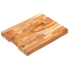 Tabla de cortar de madera maciza de acacia 40x30x4 cm