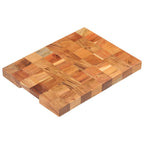 Tabla de cortar de madera maciza de acacia 40x30x3,8 cm
