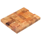 Tabla de cortar de madera maciza de acacia 40x30x3,8 cm
