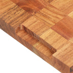 Tabla de cortar de madera maciza de acacia 40x30x3,8 cm