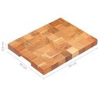 Tabla de cortar de madera maciza de acacia 40x30x3,8 cm