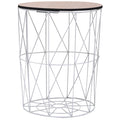 Mesa de centro blanco Ø 47 cm