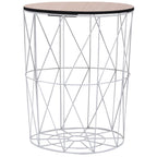 Mesa de centro blanco Ø 47 cm