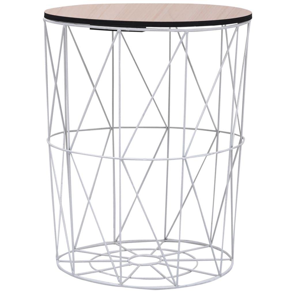 Mesa de centro blanco Ø 47 cm