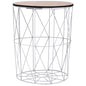 Mesa de centro blanco Ø 47 cm