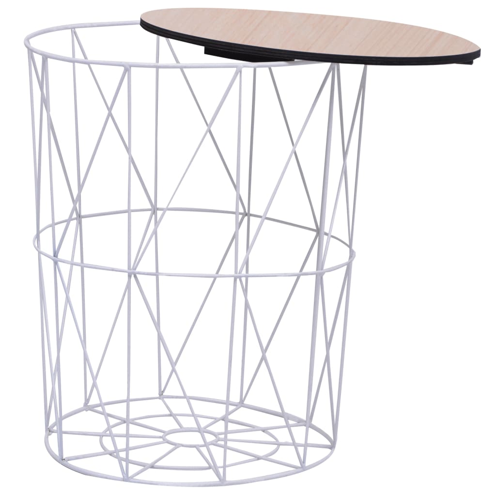 Mesa de centro blanco Ø 47 cm