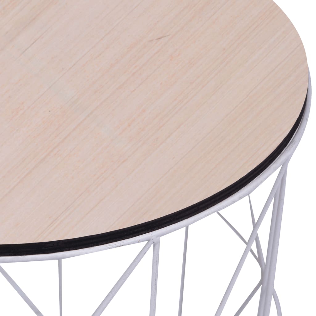 Mesa de centro blanco Ø 47 cm