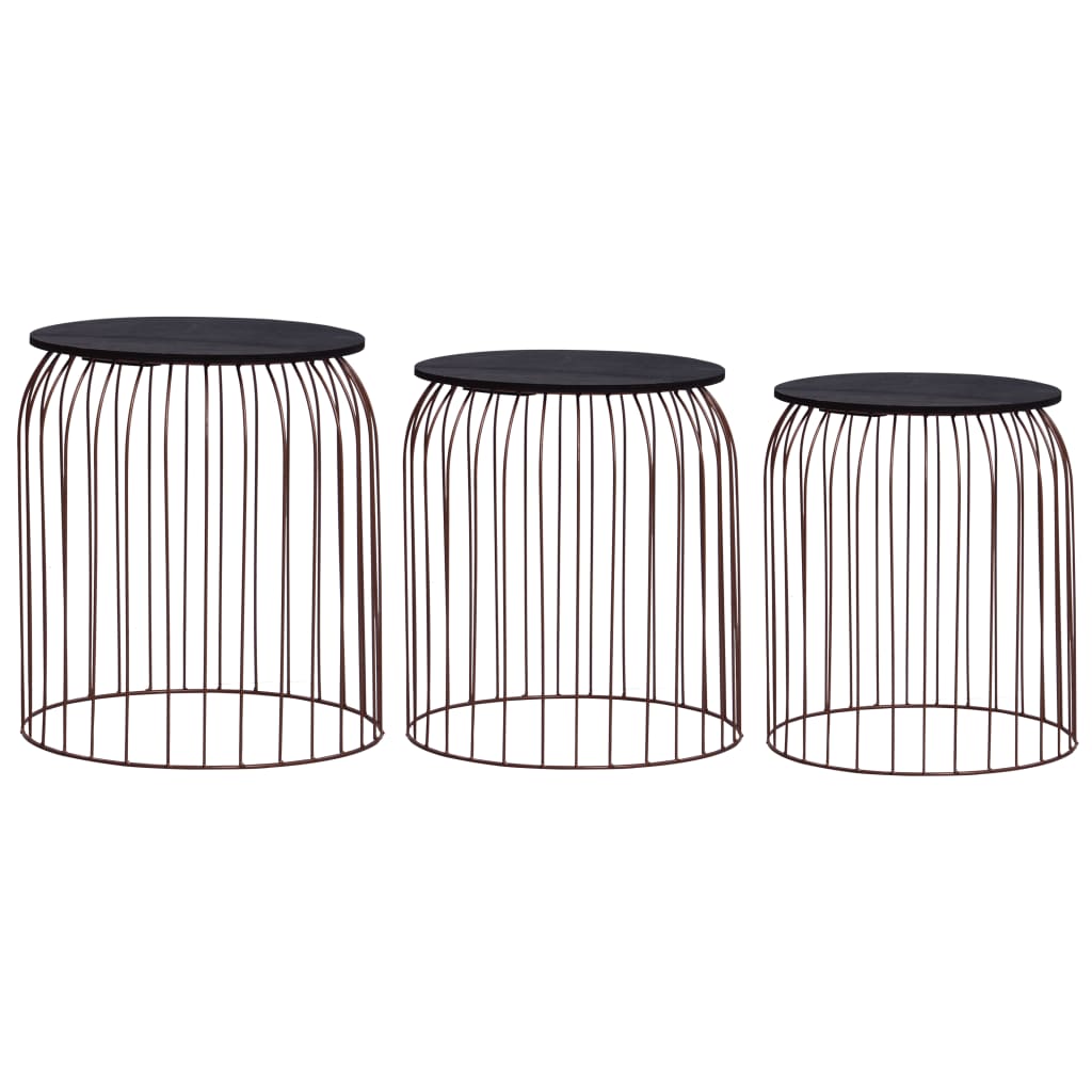 3 white coffee tables
