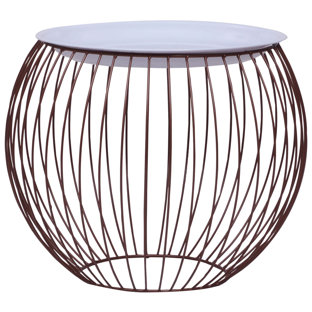Mesa de centro dorado Ø 40 cm