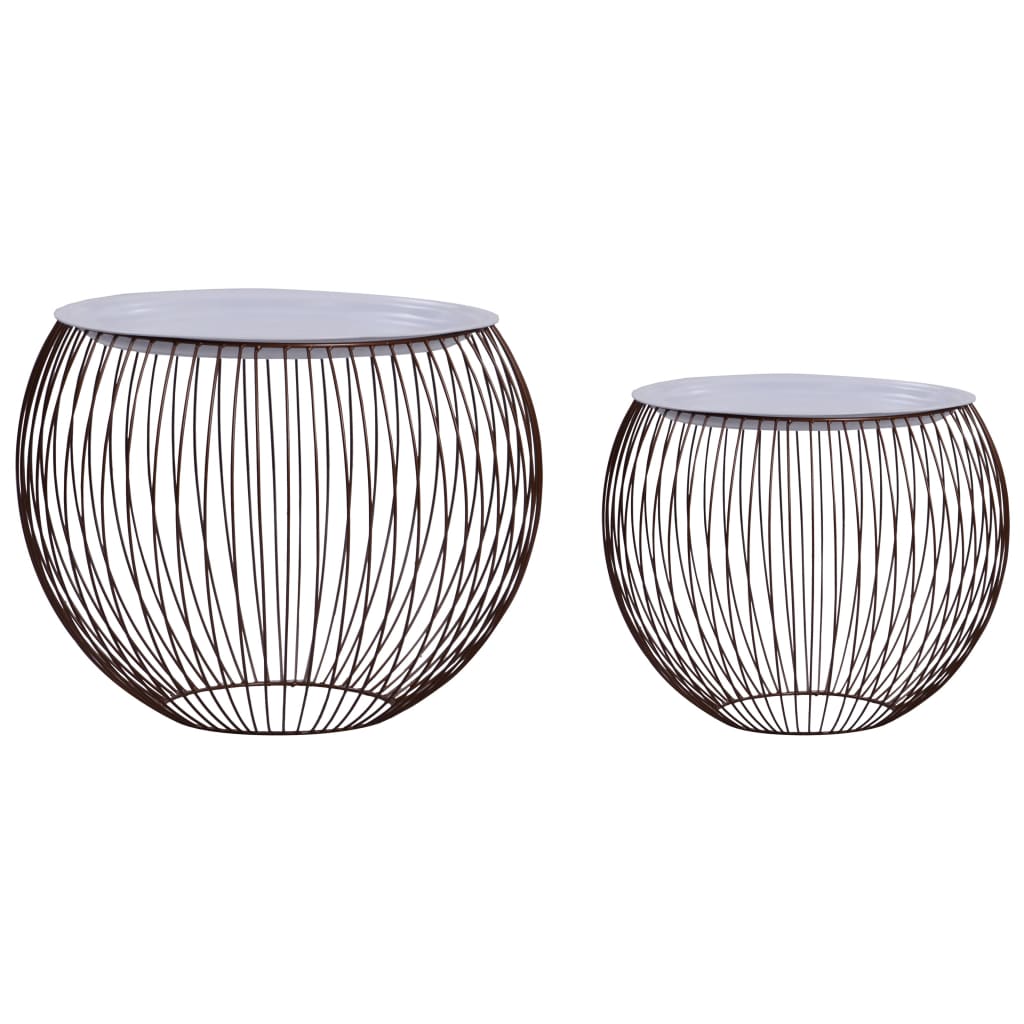 Coffee tables 2 units white