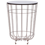 Mesa de centro dorado Ø 40 cm