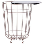 Mesa de centro dorado Ø 40 cm