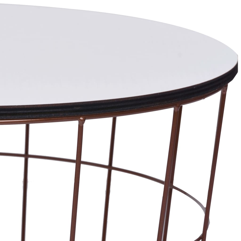 Mesa de centro dorado Ø 40 cm