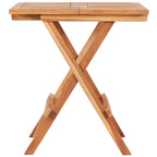 Mesa y sillas de jardín plegables 3 pzas madera maciza de teca