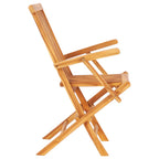 Set comedor de jardín plegable 7 piezas madera maciza de teca