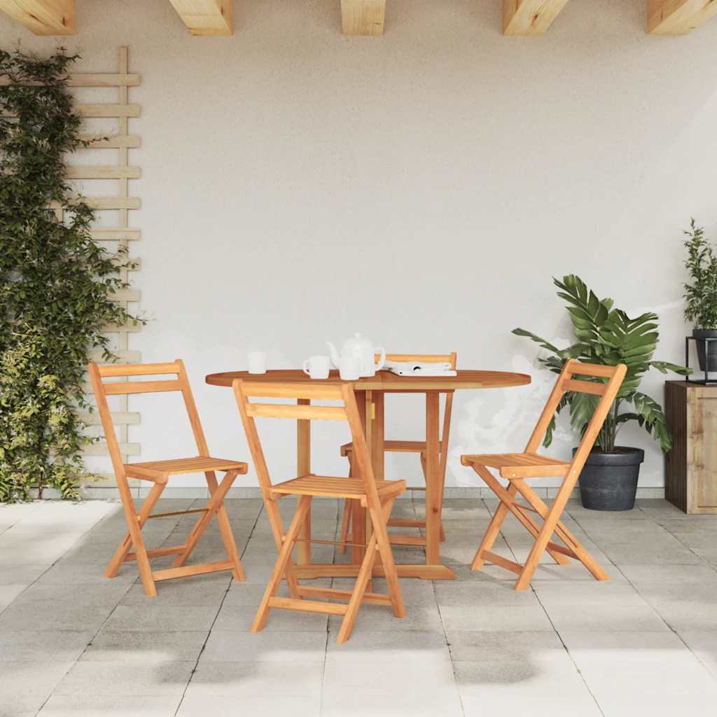 Mesa de jardín plegable Butterfly madera de teca 120x70x75 cm