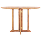 Set de comedor de jardín plegable 5 piezas madera maciza teca